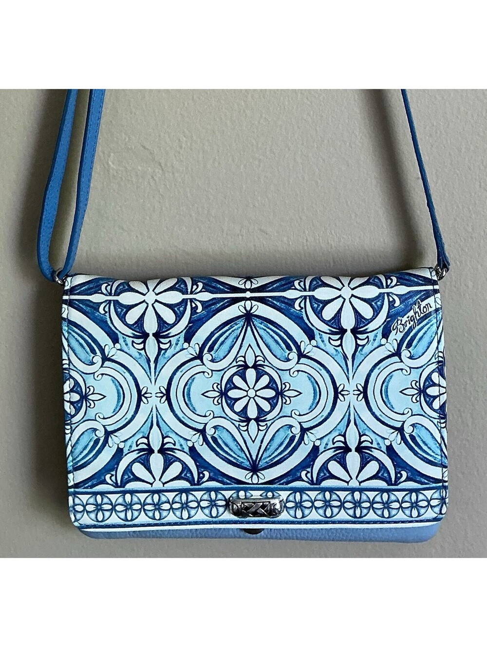 brighton crossbody organizer purse leather